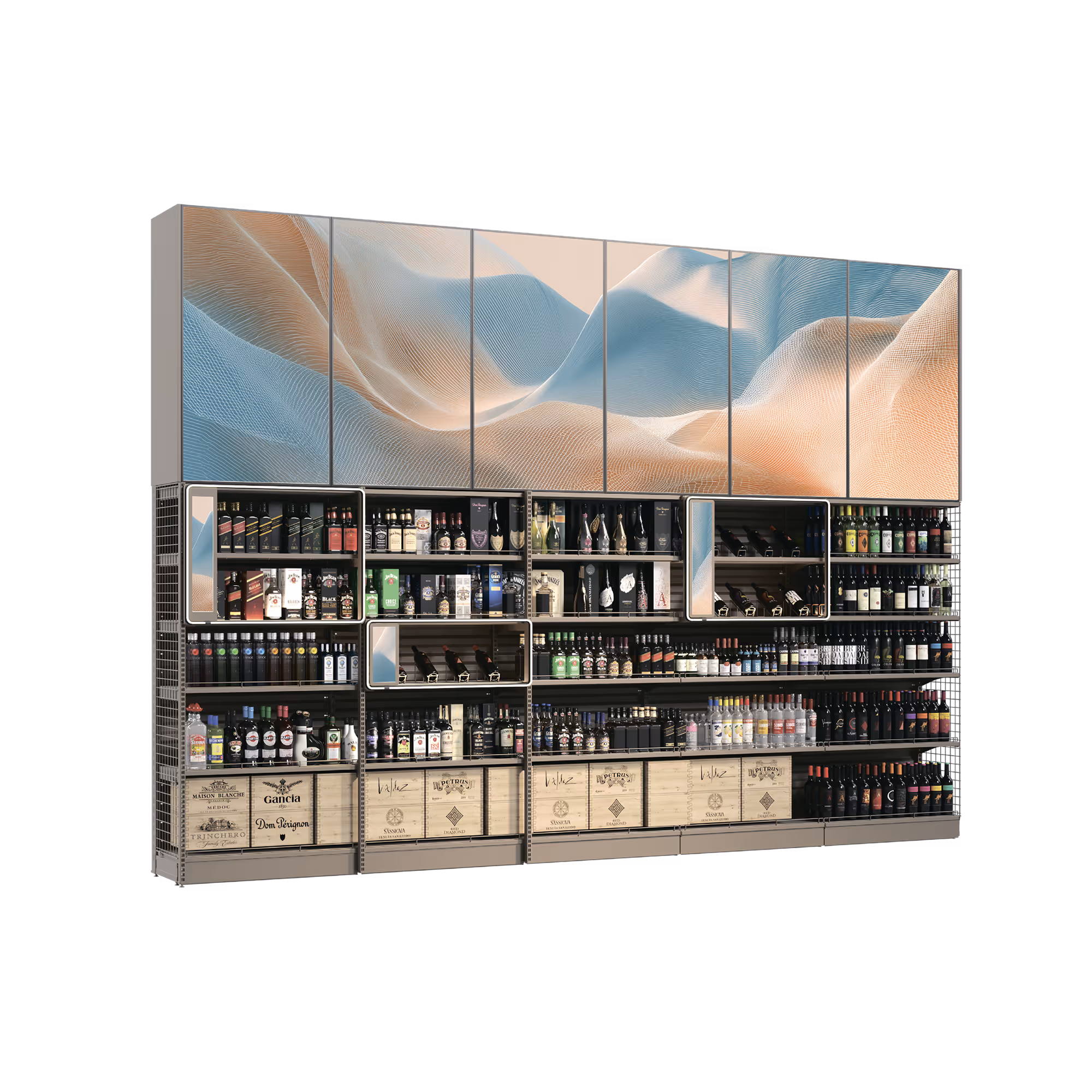 Back-of-Checkout Shelving System